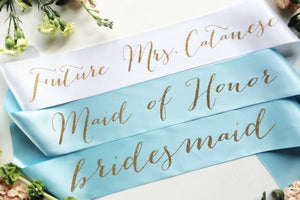 Creating a Cohesive Bridal Party Look with Sashes