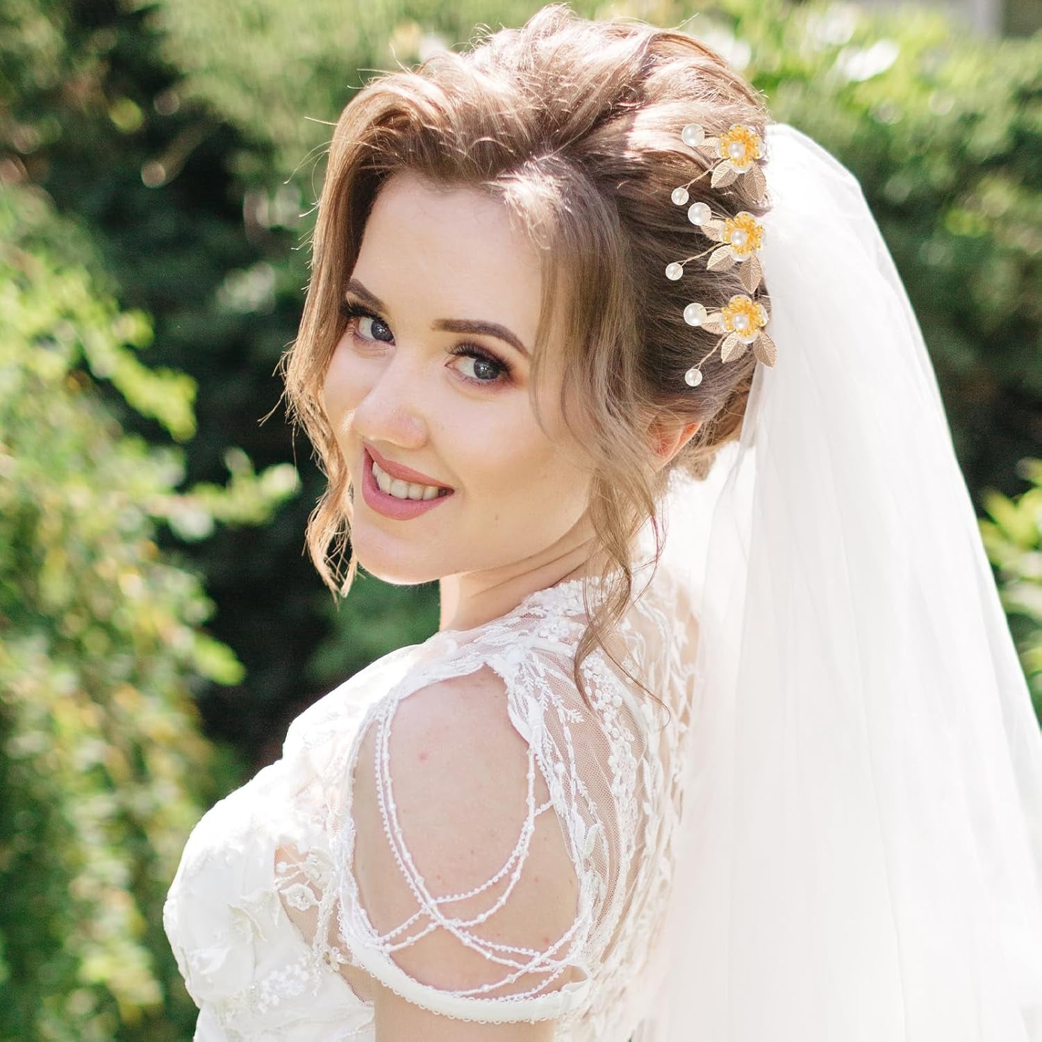 Elevate Your Elegance with Our 12-Piece Gold Leaf and Crystal Pearl Bridal Hair Pin Set - Perfect for Weddings, Proms, and Special Occasions!