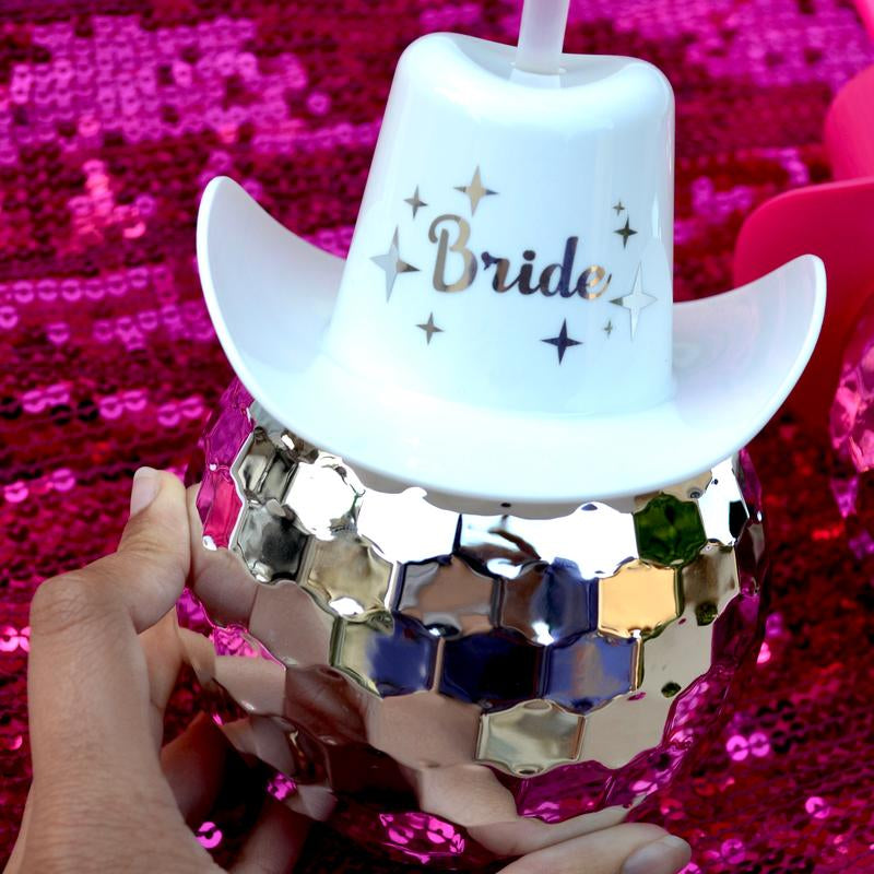 Y'all Ready to Boogie? Grab Your Cowboy Hat Disco Ball Cups!