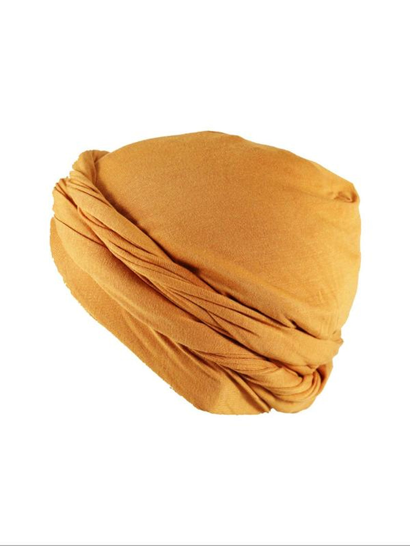 Solid Color Hip Hop Satin Turban Hat, Casual White Soft Comfortable Sleeping Bonnet, Fashionable Hat for Women & Men for Daily Wear, Hair Cap