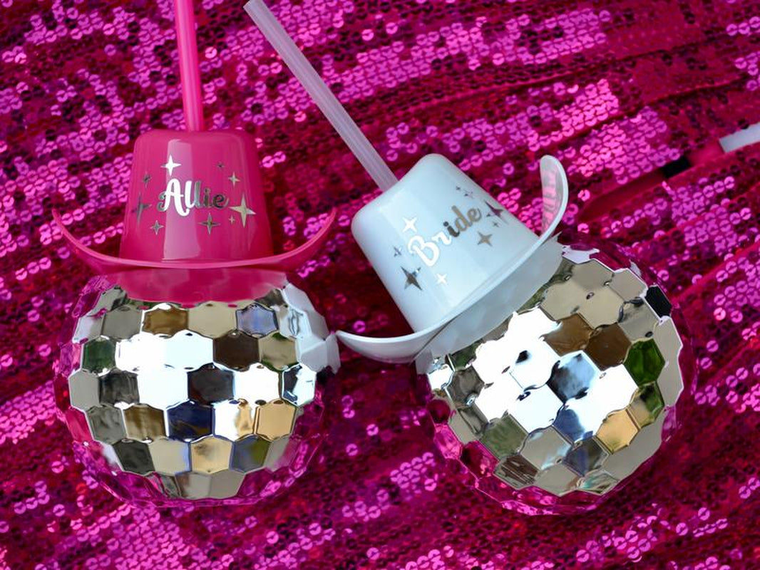 Y'all Ready to Boogie? Grab Your Cowboy Hat Disco Ball Cups!