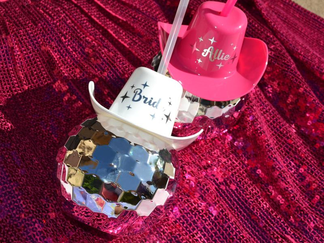 Y'all Ready to Boogie? Grab Your Cowboy Hat Disco Ball Cups!
